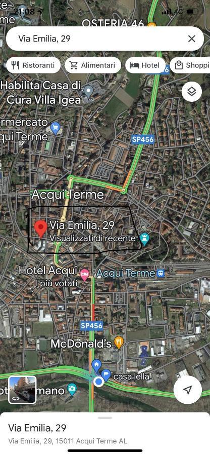 Appartamento Lella Zona Terme Centro E Vicino Habilita-Villa Igea Acqui Terme Exteriér fotografie
